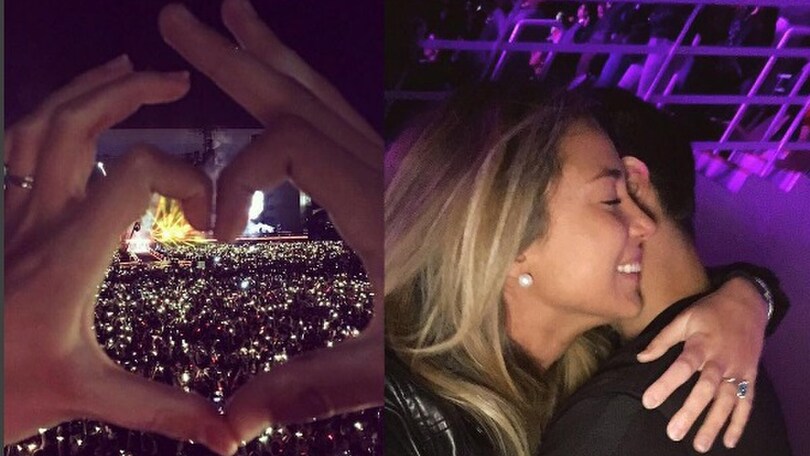 Morata si distrae al concerto dei Coldplay con la sua Alice
