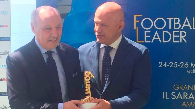 Football Leader, Marotta riceve il premio "Dirigente dell'anno" da Paolo De Paola