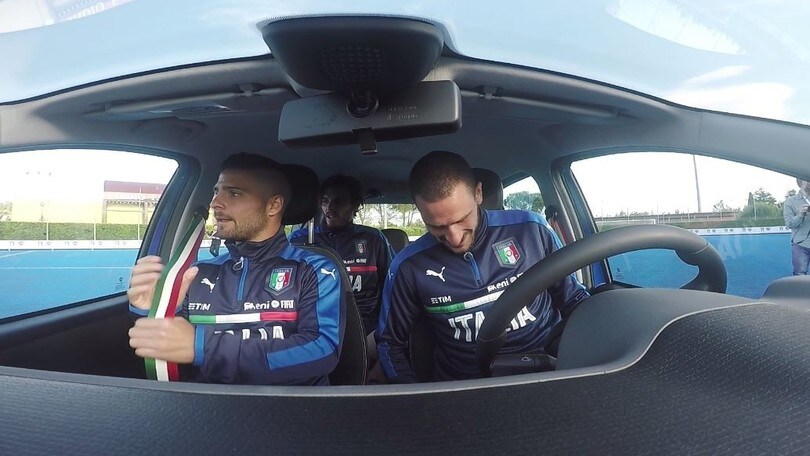 La Nazionale in campo con la... PandAzzurri