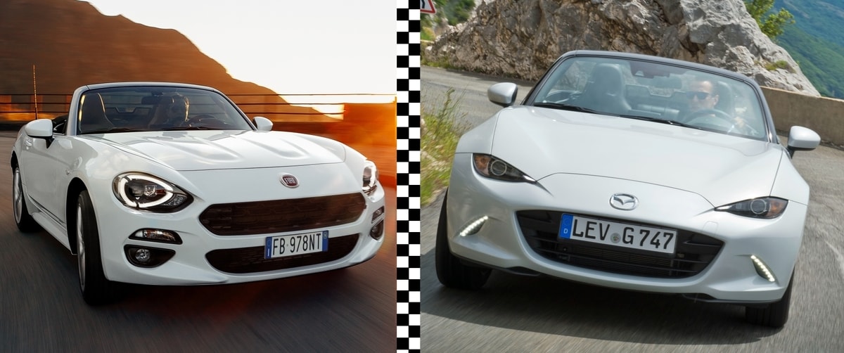 Fiat 124 Spider vs Mazda MX-5: foto