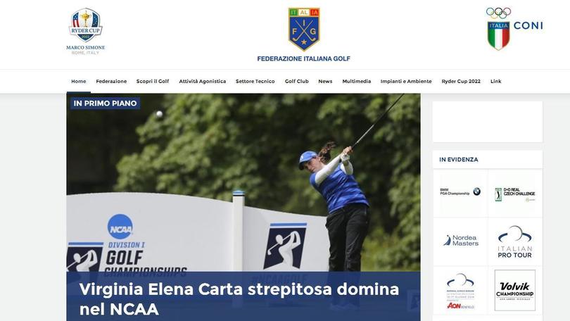 Il golf sul web è ancora più cool