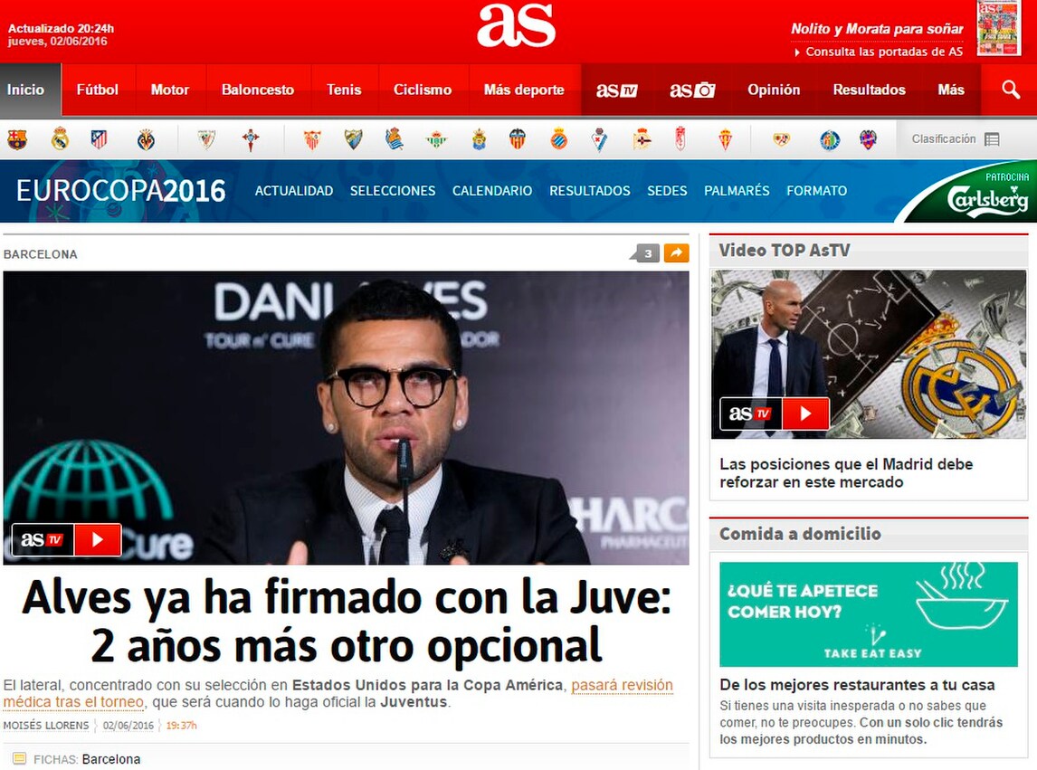Calciomercato, dalla Spagna: «Dani Alves ha firmato con la Juventus»