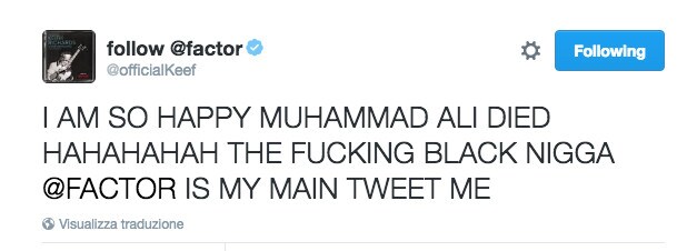 Hackerato il Twitter di Keith Richards: insulti a Muhammad Ali