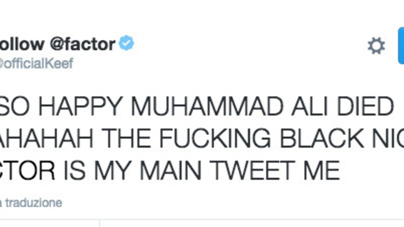 Hackerato il Twitter di Keith Richards: insulti a Muhammad Ali