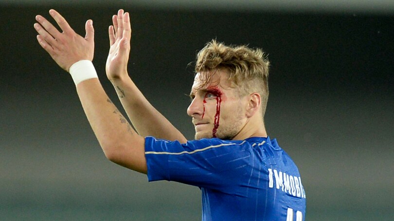 Italia, che botta per Immobile!