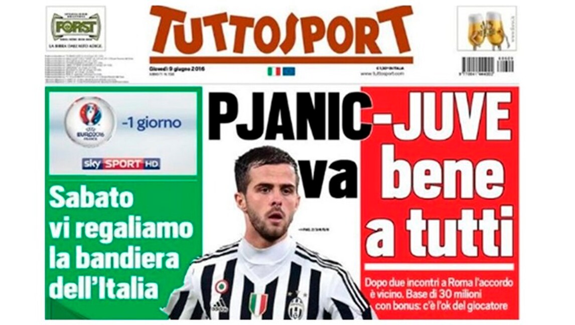 Juventus: incontri romani di Marotta. Pjanic a un passo