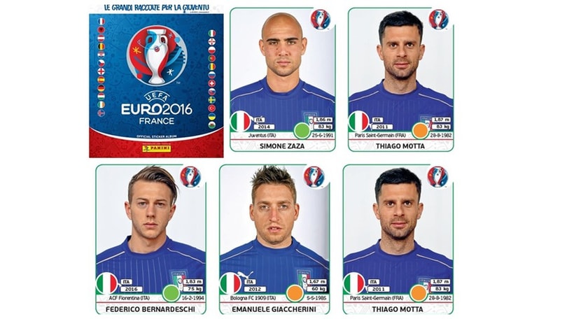 Euro 2016: da Zaza a Sturaro, Panini aggiorna le "figu" degli Azzurri