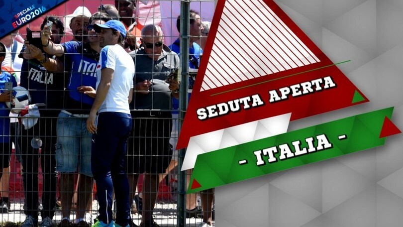 Primo allenamento per l'Italia