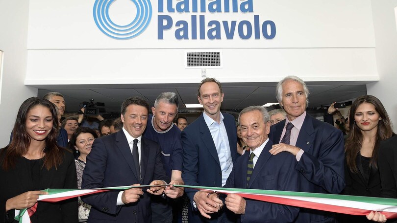 La Fipav inaugura la nuova sede con Renzi e Malagò