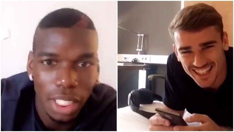 Pogba parla in spagnolo con Griezmann