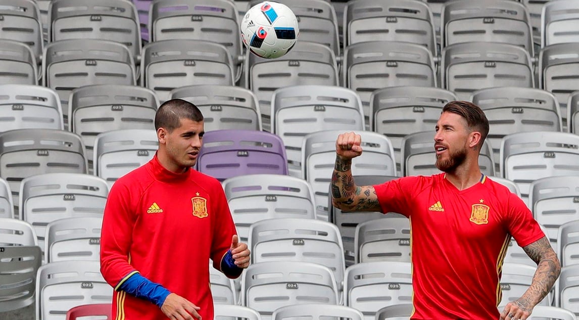 Euro 2016, allenamento Spagna: ecco Alvaro Morata