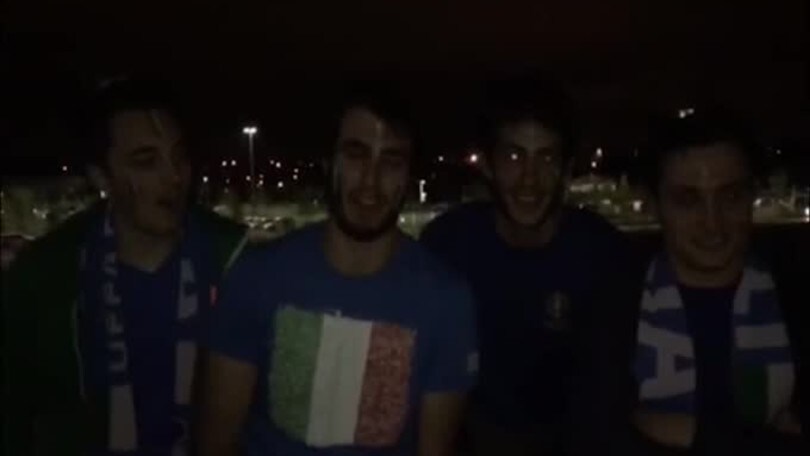Italia, che entusiasmo tra i tifosi!