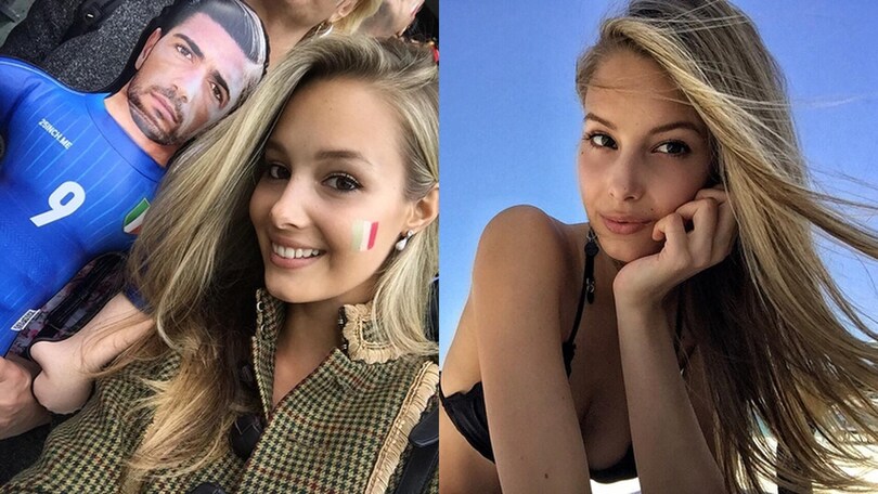 Euro 2016, Italia: Viky Varga allo stadio con il bambolotto di Pellé