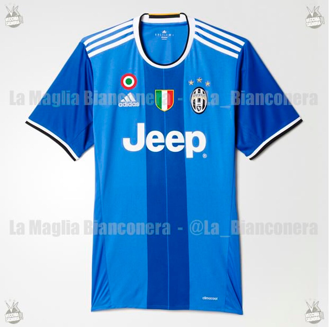Juve, seconda maglia azzurro Italia: vi piace?