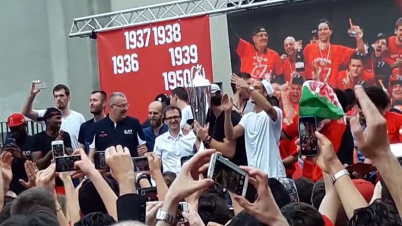 Olimpia Milano: la festa scudetto