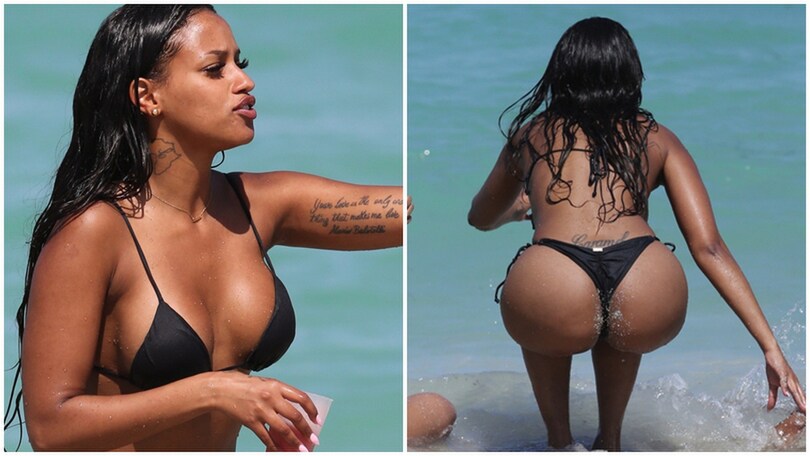 Fanny Neguesha esplosiva a Miami: Balotelli è alle spalle!