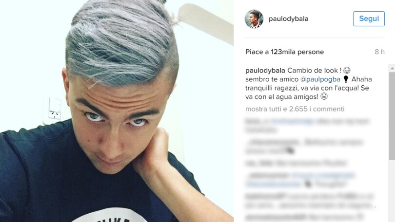 Juventus: Dybala cambia look, capelli grigi...o bianconeri?