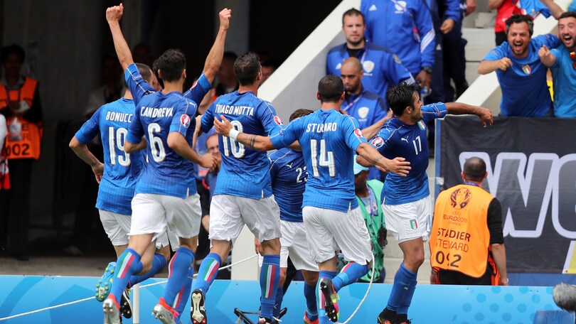 Euro 2016: 11,2 mln e 57% su Rai1 per Italia-Svezia