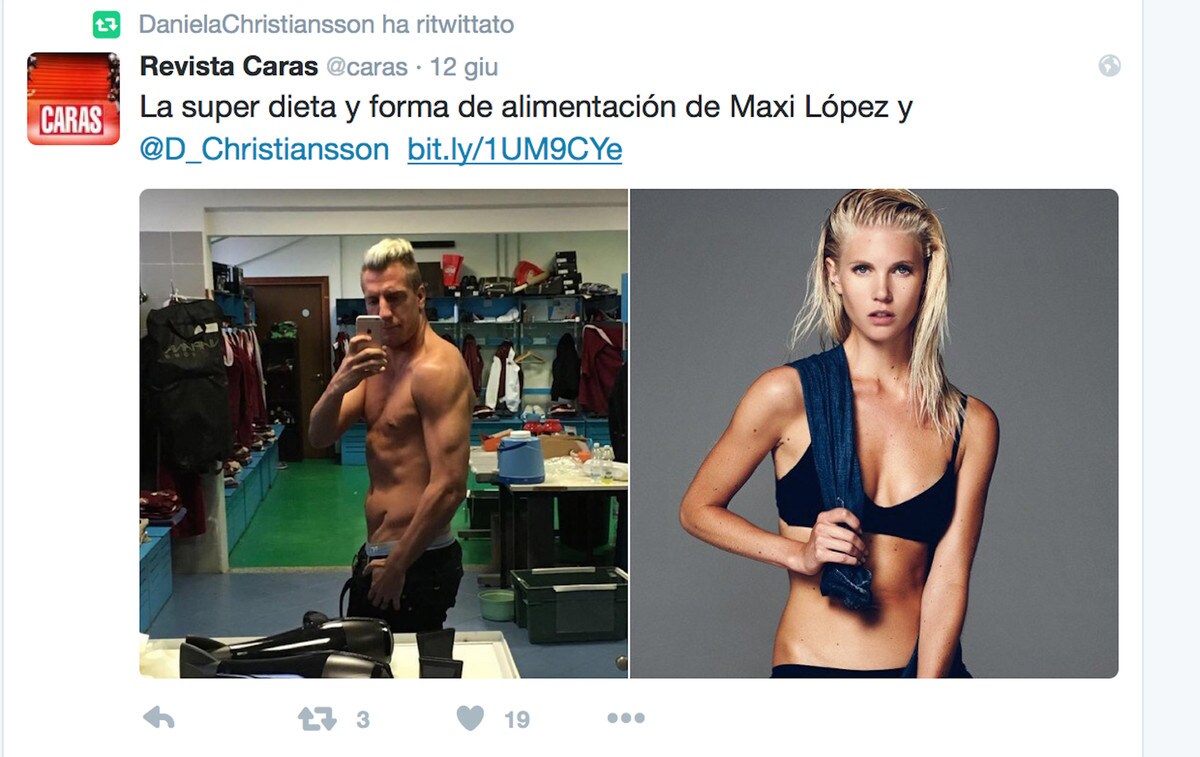 Torino, guarda come Daniela tiene in forma Maxi Lopez