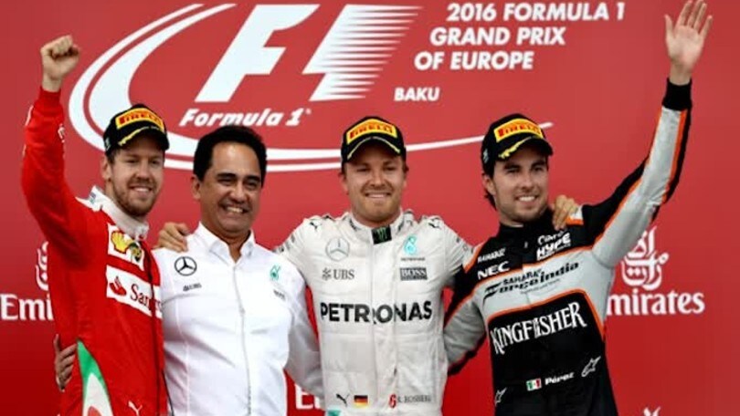 F1 Baku: vince Rosberg davanti a Vettel. Hamilton solo 5°