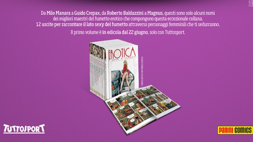 Eros a fumetti, tutto il meglio: in edicola con Tuttosport