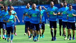 Italia-Spagna -4, azzurri al lavoro