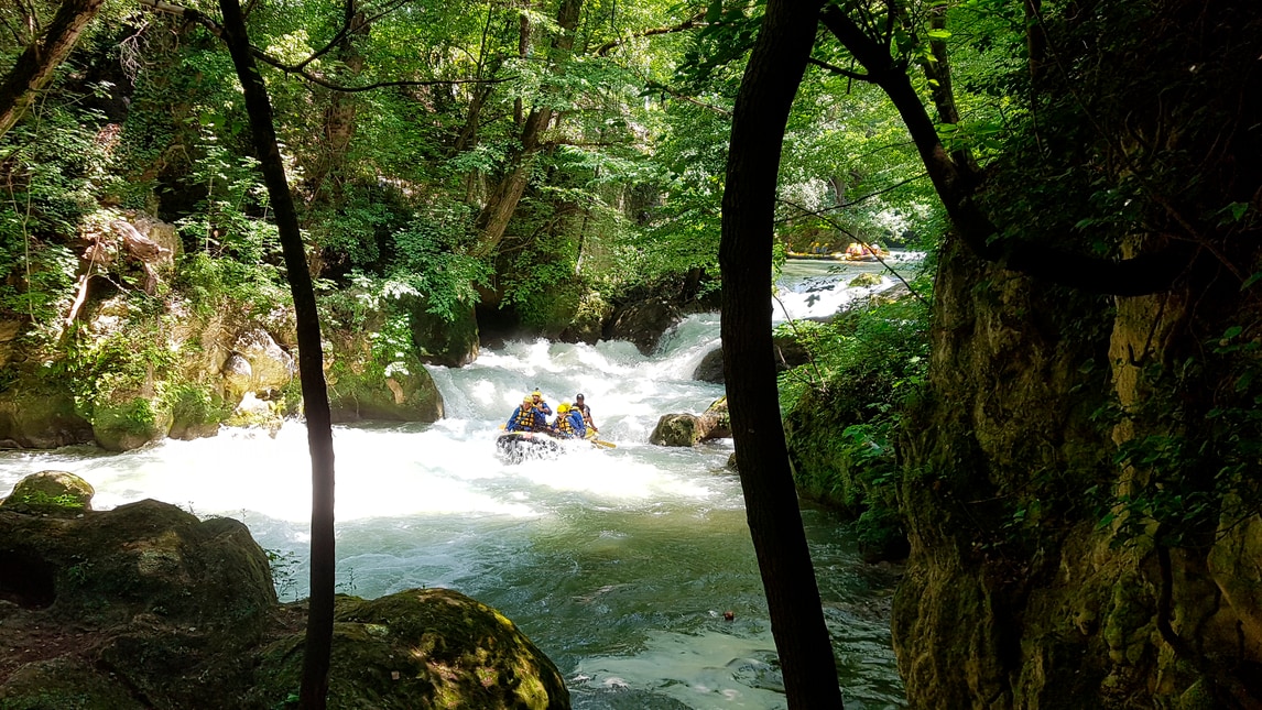 Rafting, il suggestivo percorso sul fiume Nera