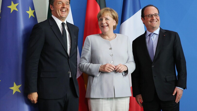 Euro 2016 Italia, Renzi esulta: «Spettacolo vedere il 2-0 con Merkel e Hollande!»