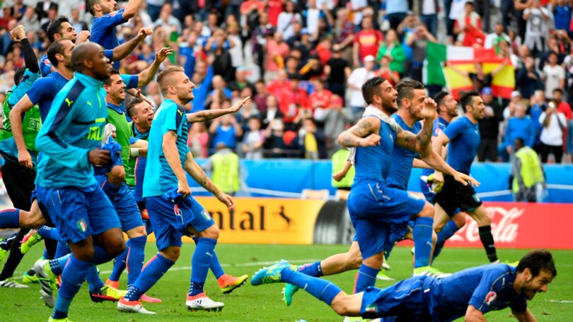 Euro 2016, Italia-Spagna 2-0: gli azzurri volano ai quarti, che show!