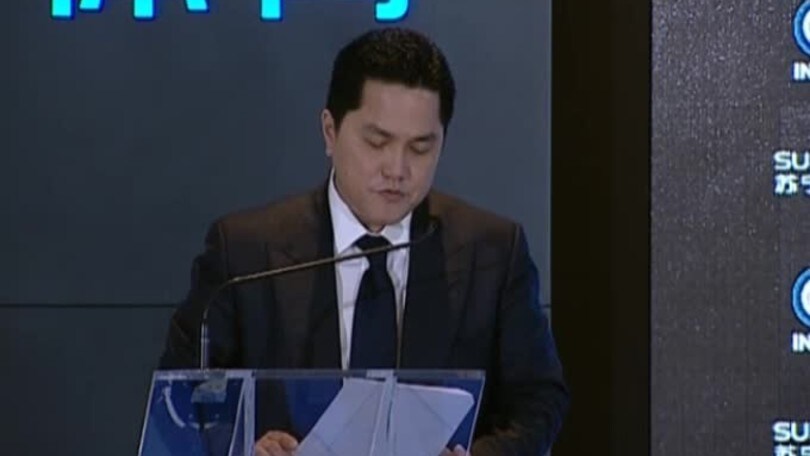 Thohir: "Ringrazio Massimo Moratti"