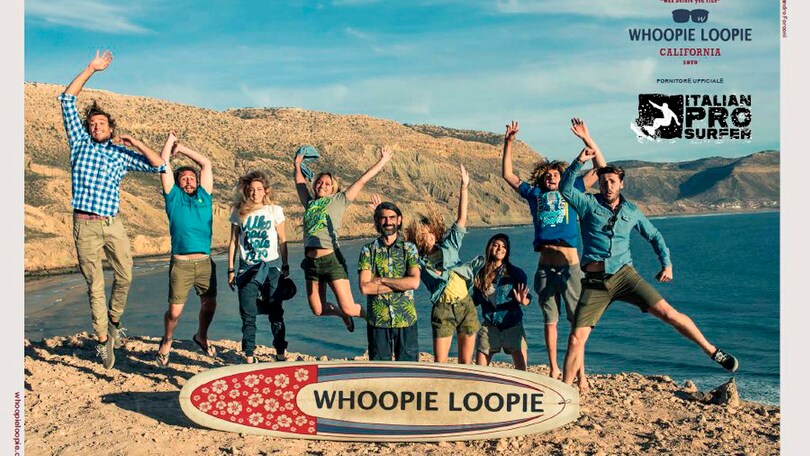 Whoopie Loopie veste i protagonisti del programma tv Italian Pro Surfer