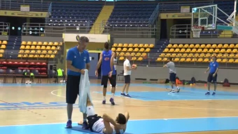 Basket: l'Italia in campo per l'allenamento