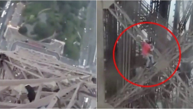 Euro 2016, scalano la Tour Eiffel senza protezioni: la sicurezza dov'era?
