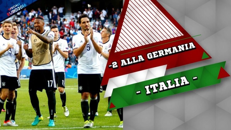 Italia, -2 alla sfida con la Germania