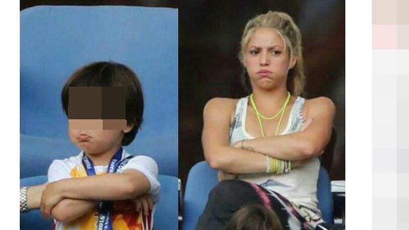 Euro 2016, Shakira consola il figlio dopo il gol dell'Italia