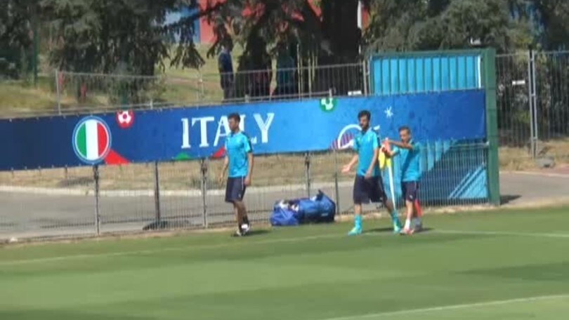 Euro2016: azzurri in campo per l'allenamento