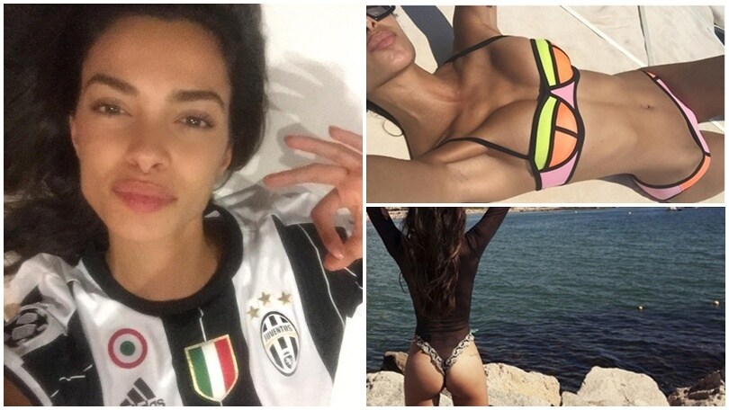 Lady Alves scatenata: selfie con la maglia della Juventus!