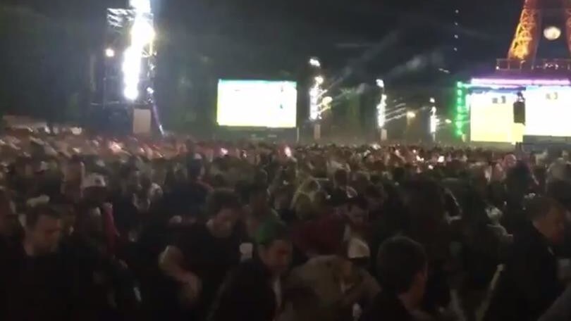 Germania-Italia, panico nella Fan Zone dopo lo scoppio di un petardo