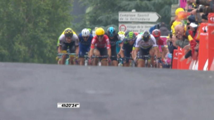 La vittoria in volata di Sagan