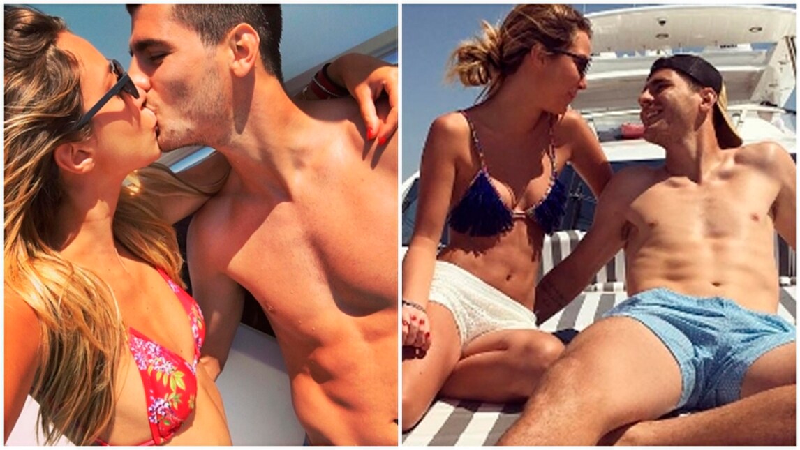 Morata a Ibiza dopo Euro 2016: mare, sole e la sua Alice