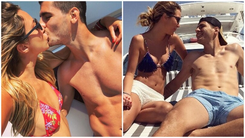 Morata a Ibiza dopo Euro 2016: mare, sole e la sua Alice