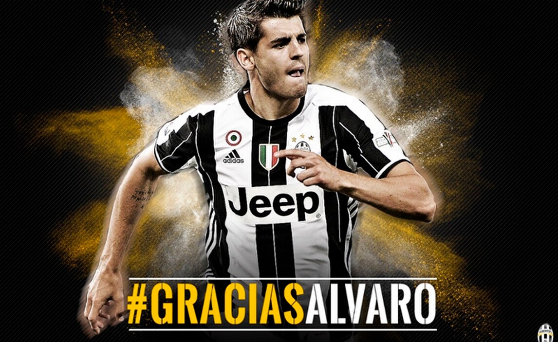 Juventus, ufficiale l'addio di Morata: «Grazie Alvaro»