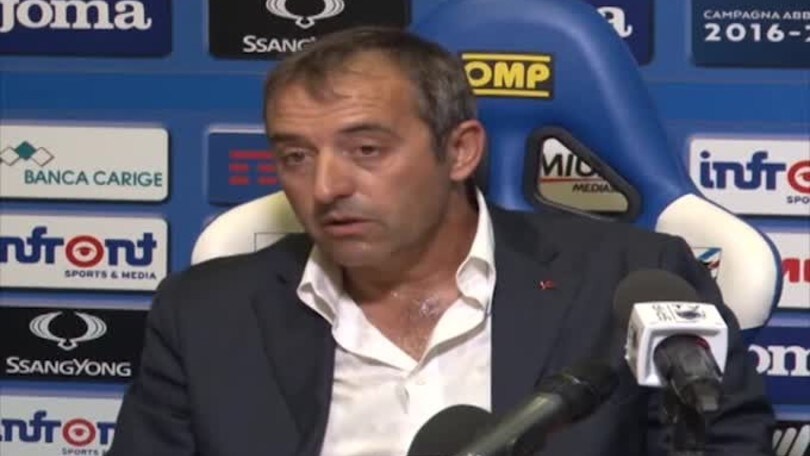 Giampaolo: "Cassano? Giocatori di qualità mi piacciono"