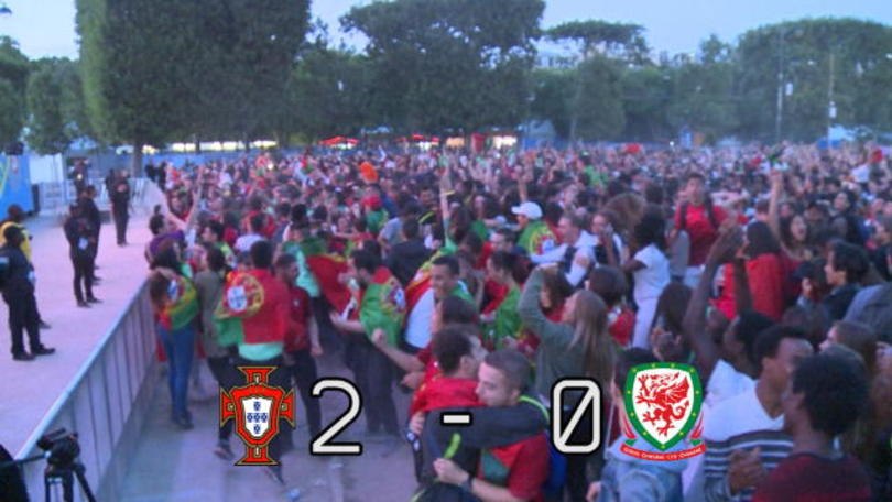 Euro 2016, la festa dei tifosi portoghesi