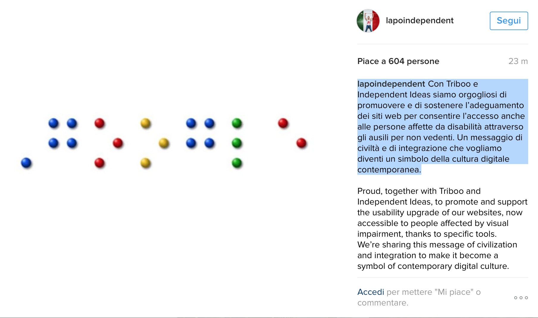 Lapo Elkann con Triboo e Independent Ideas per un web senza barriere
