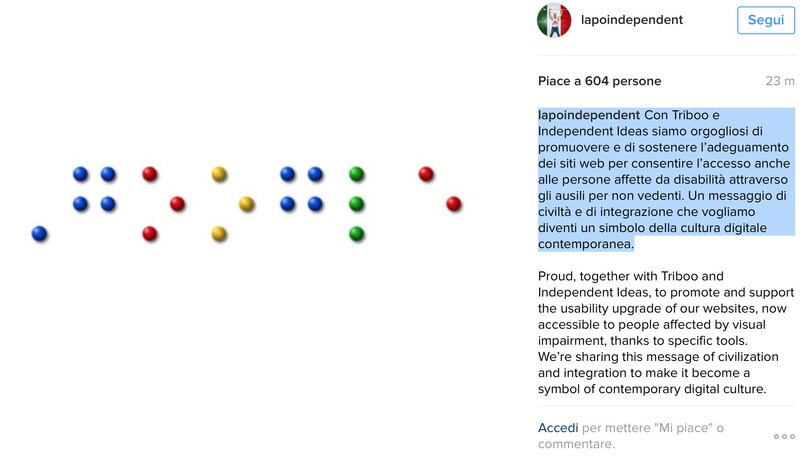 Lapo Elkann con Triboo e Independent Ideas per un web senza barriere