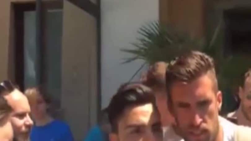 Strootman a Villa Stuart per le visite mediche