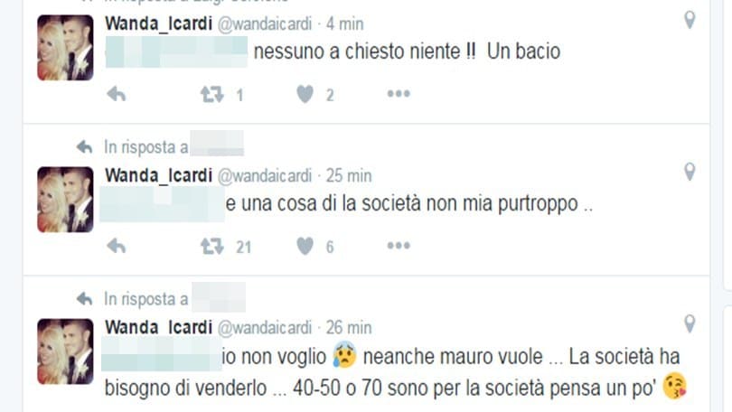 Inter, scoppia il caso Icardi. Wanda Nara: «Il club vuole venderlo»