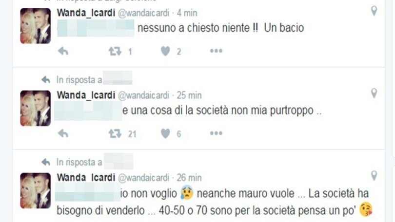 Inter, scoppia il caso Icardi. Wanda Nara: «Il club vuole venderlo»