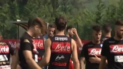 Napoli, allenamento a Dimaro
